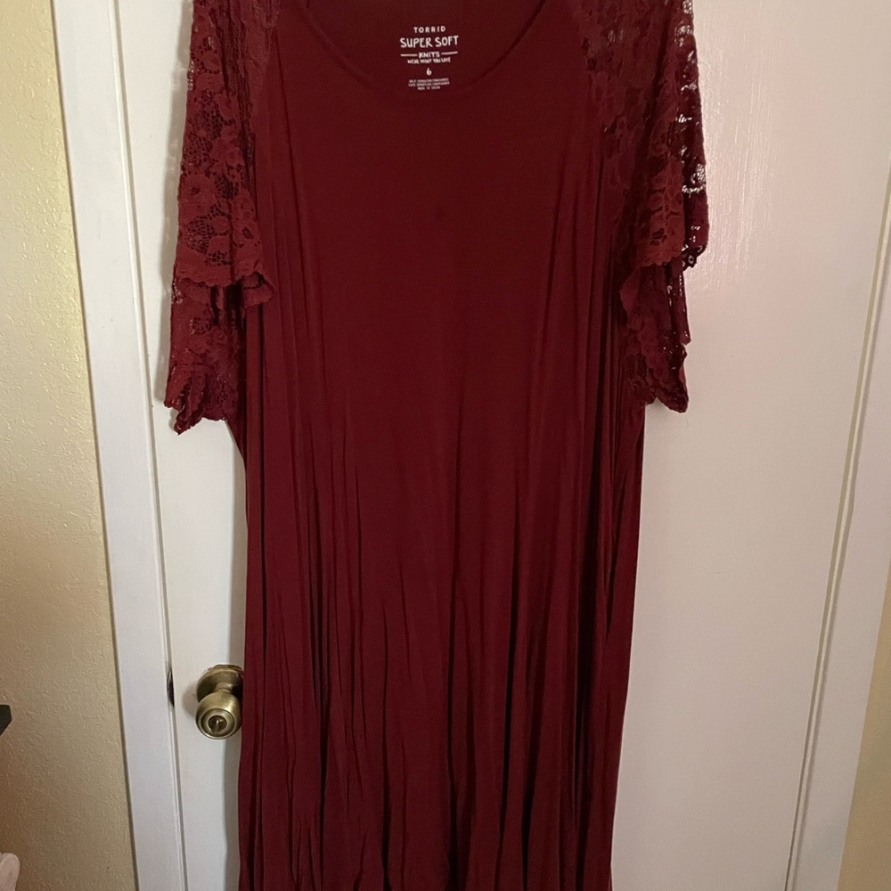 Torrid Lace Sleeve Dress